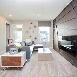 Bonus room - Landmark Homes’ front garage showhome
