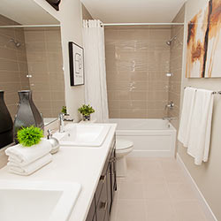 Washroom - Landmark Homes’ front garage showhome