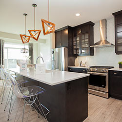 Kitchen - Landmark Homes’ front garage showhome