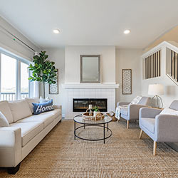Living room - Kirkland Homes’ front garage showhome