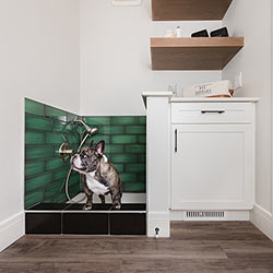 Personal pet wash station – Pacesetter Homes’ front garage showhome
