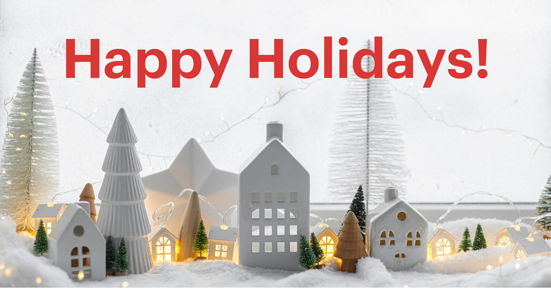 Happy Holidays themed image with decorations